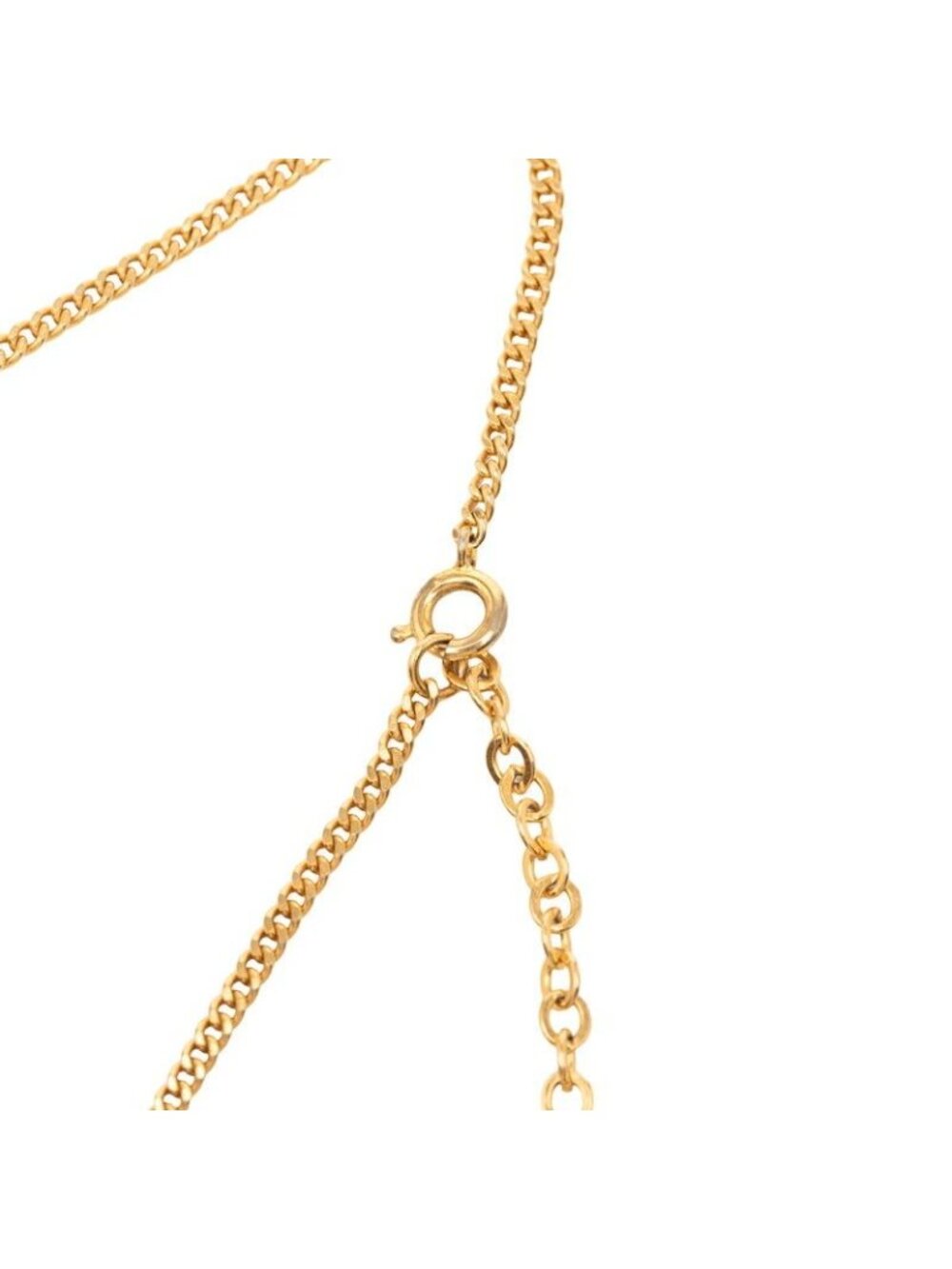 ★SOLD★ Dior Logo Necklace Gold Plated - Picture 4 of 6